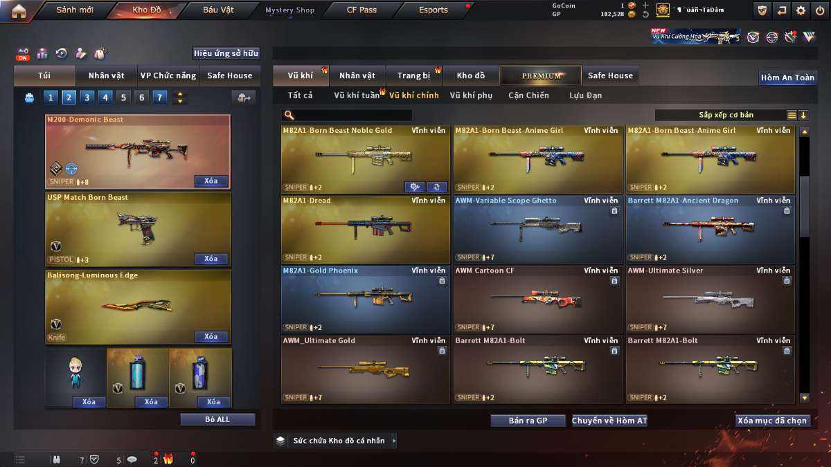shop acc cf uy tin gia re